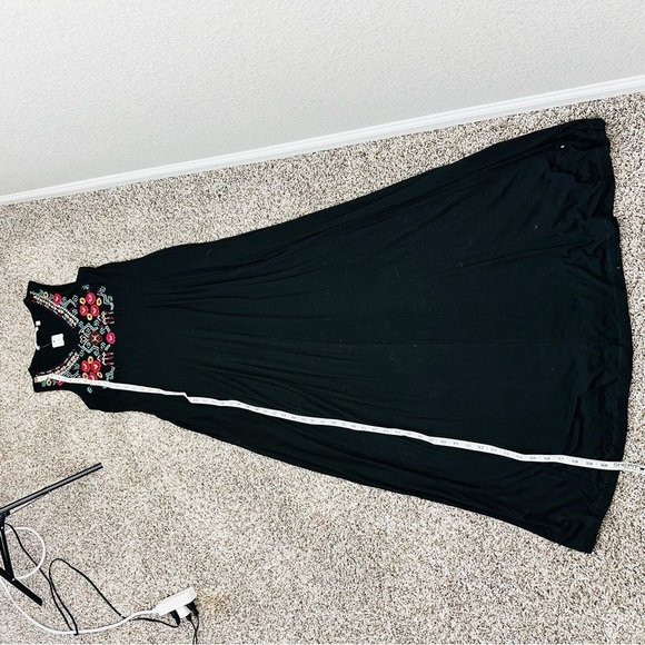 Soft Surroundings embroidered collar maxi dress size S - Picture 3 of 7